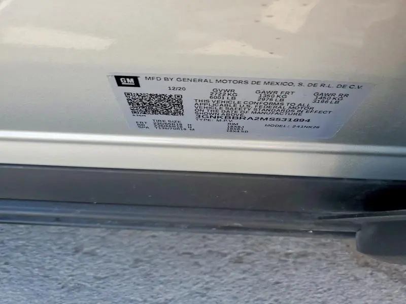 2021 CHEVROLET BLAZER 1LT  