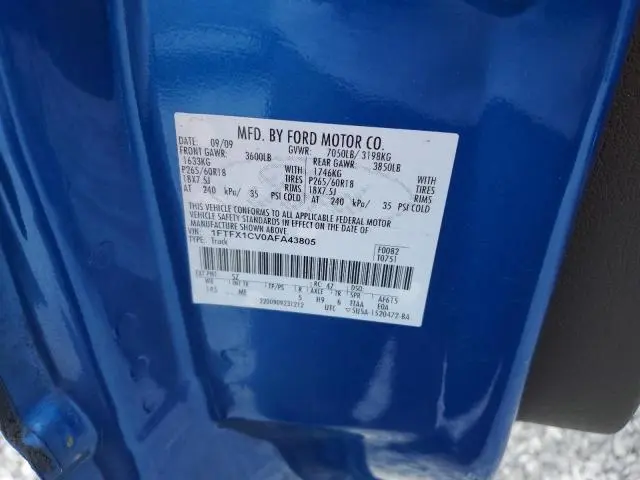 2010 FORD F150 SUPER CAB  