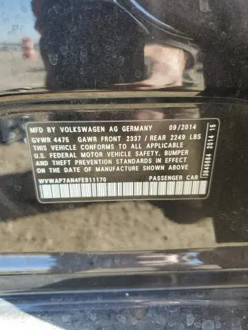 2015 VOLKSWAGEN CC SPORT  