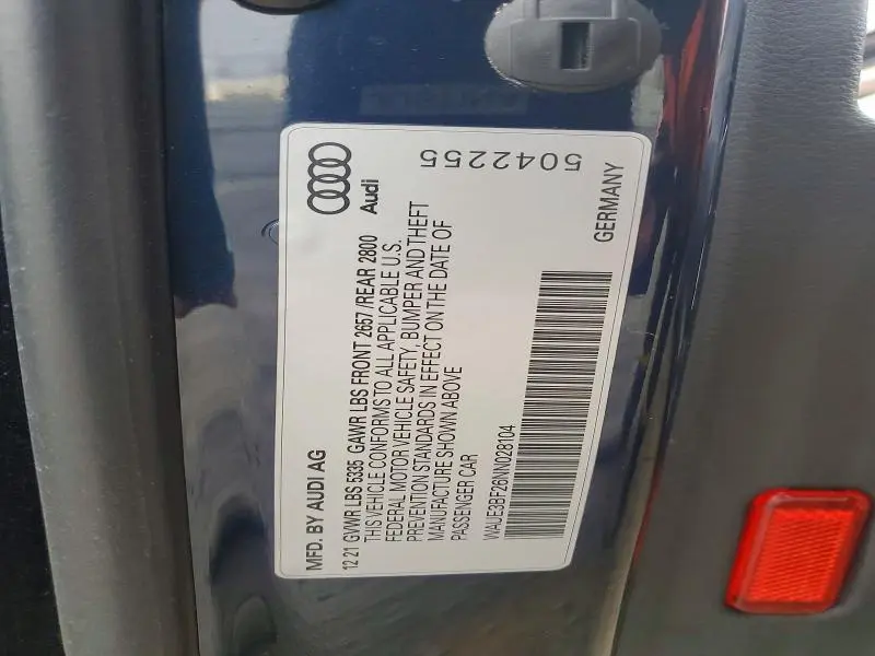 2022 AUDI A6 PREMIUM PLUS  