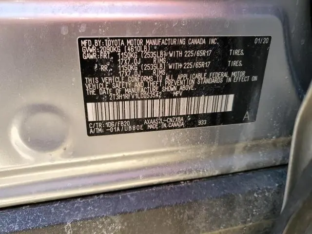 2020 TOYOTA RAV4 LE