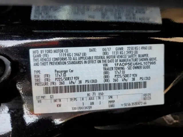 2017 FORD C-MAX SE  