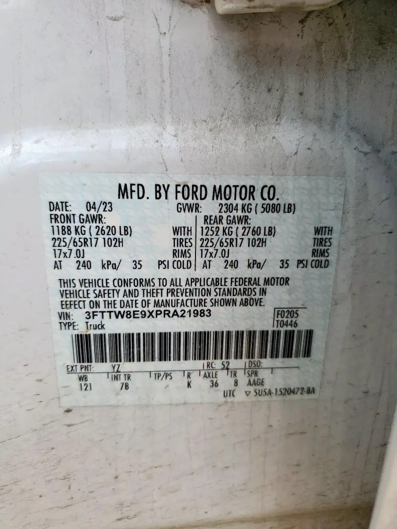 2023 FORD MAVERICK XL  