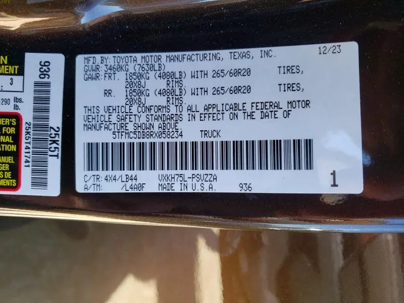 2024 TOYOTA TUNDRA 1794 EDITION HV  