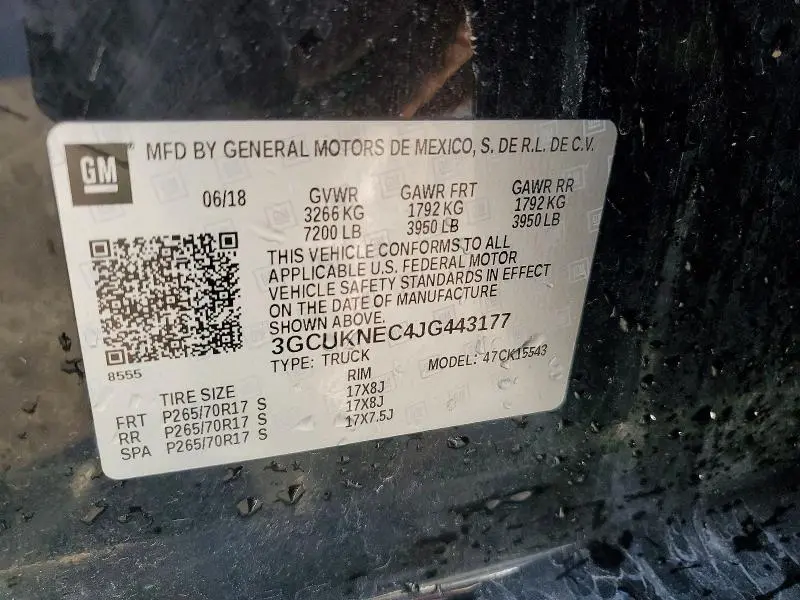 2018 CHEVROLET 1500 SILVE   