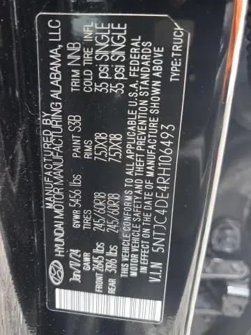 2024 HYUNDAI SANTA CRUZ SEL  