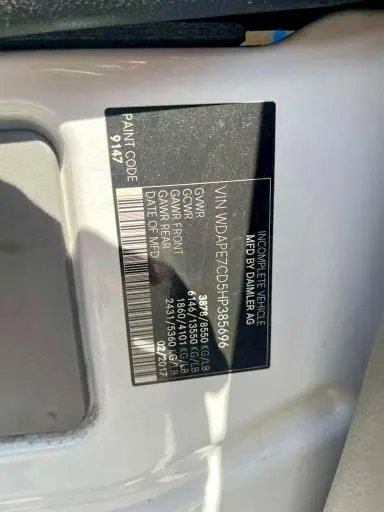 2017 MERCEDES-BENZ SPRINTER 2500  