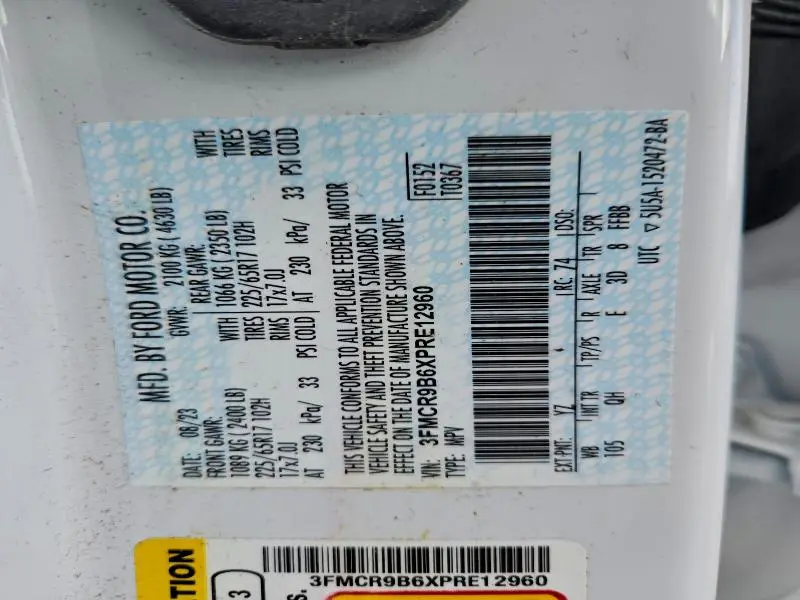 2023 FORD BRONCO SPORT BIG BEND  