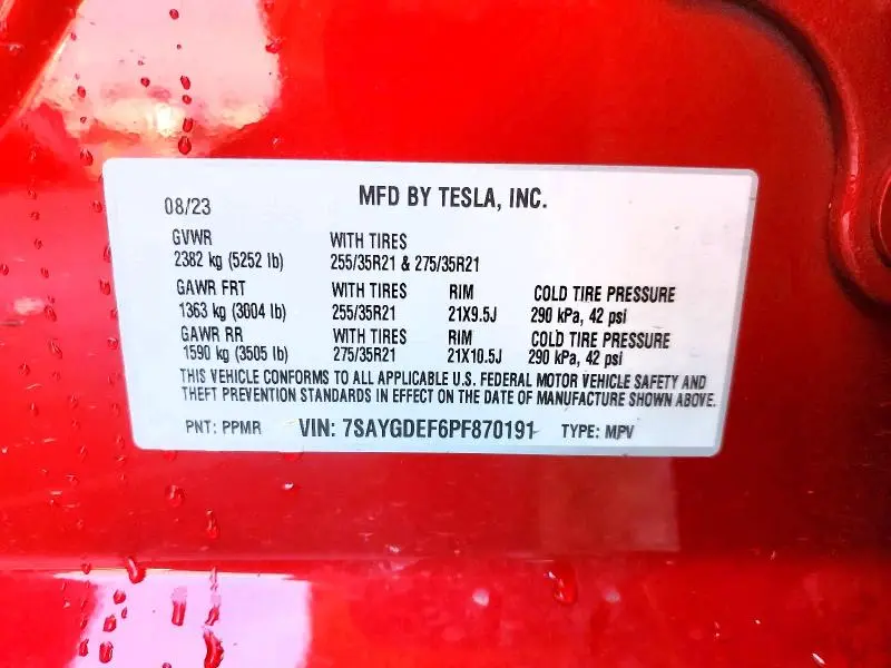 2023 TESLA MODEL Y   