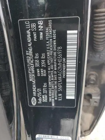2021 HYUNDAI ELANTRA SEL