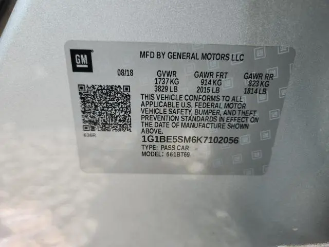 2019 CHEVROLET CRUZE LT  