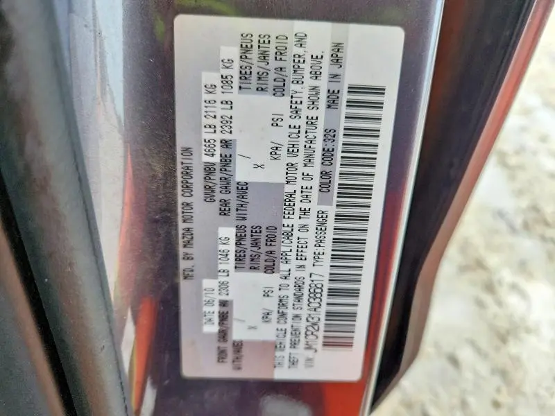 2010 MAZDA 5   