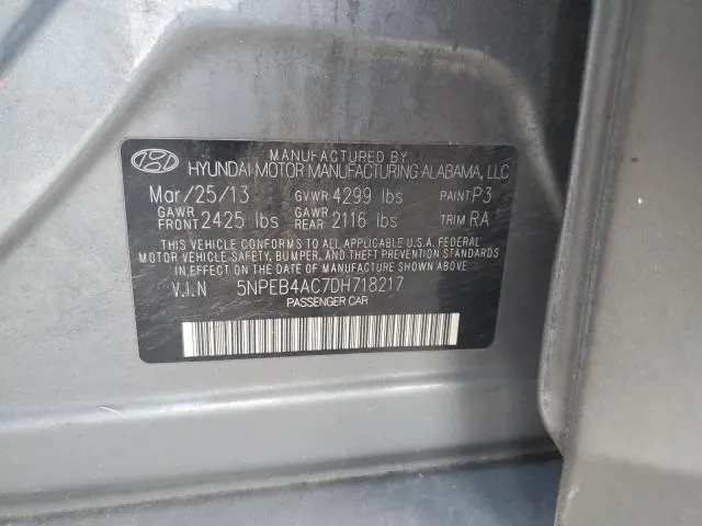 2013 HYUNDAI SONATA GLS  