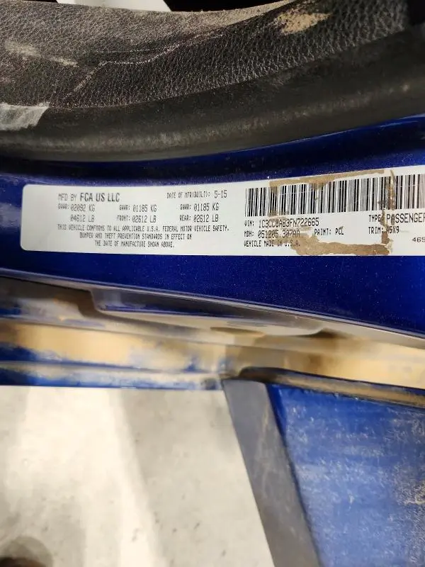 2015 CHRYSLER 200 LIMITED  