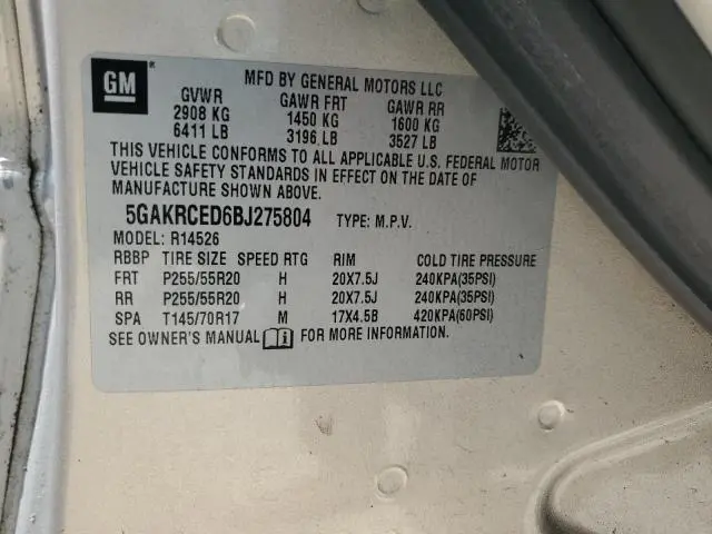 2011 BUICK ENCLAVE CXL  