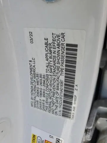 2022 HONDA ACCORD HYBRID SPORT  