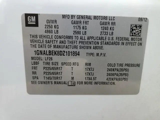 2013 CHEVROLET EQUINOX LS  