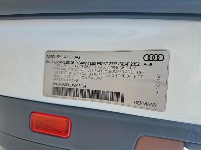 2018 AUDI A4 PREMIUM  