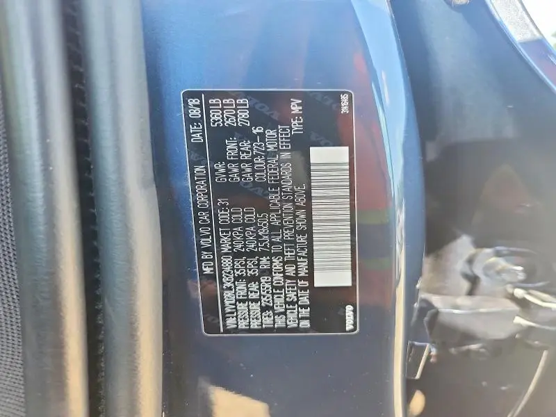 2019 VOLVO XC60 T5 INSCRIPTION  