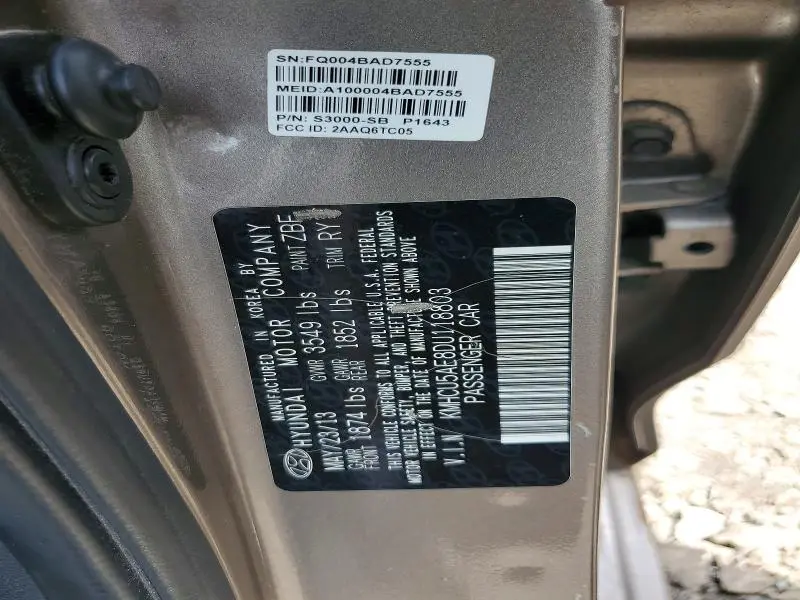 2013 HYUNDAI ACCENT SE  