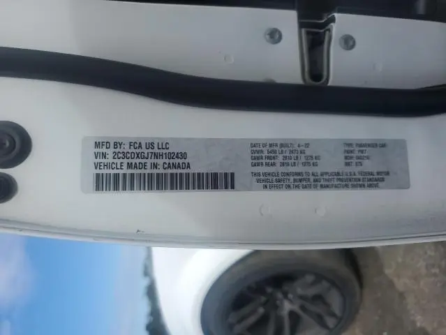 2022 DODGE CHARGER SCAT PACK  