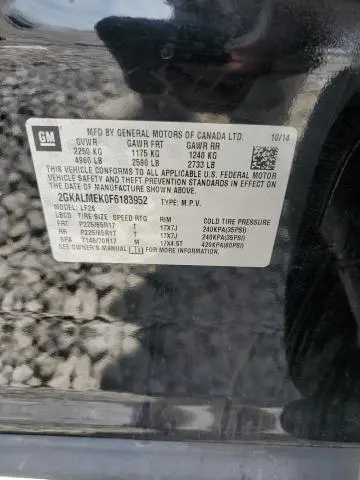 2015 GMC TERRAIN SLE  