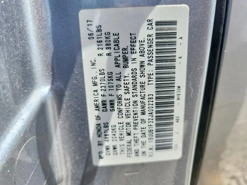 2018 ACURA TLX   