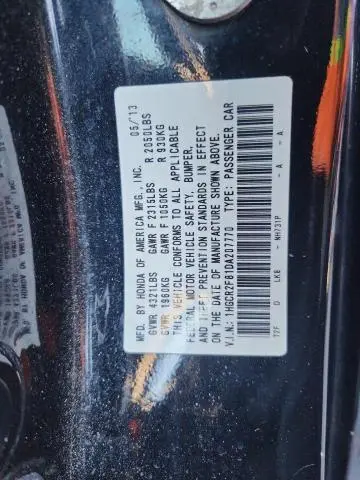 2013 HONDA ACCORD EXL  