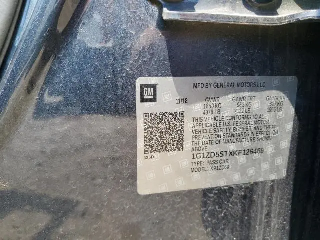 2019 CHEVROLET MALIBU LT  