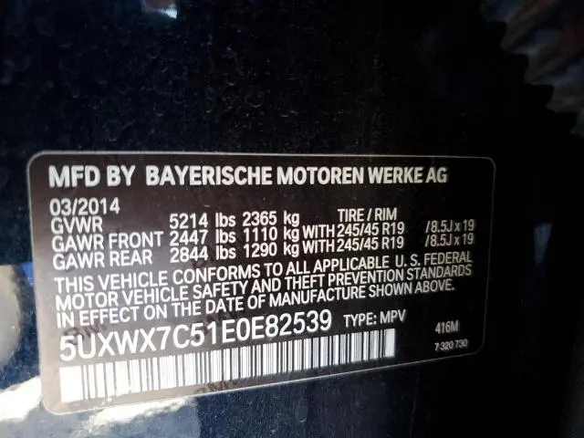 2014 BMW X3 XDRIVE35I  