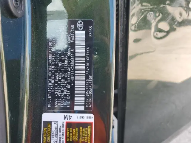 2011 TOYOTA CAMRY BASE  