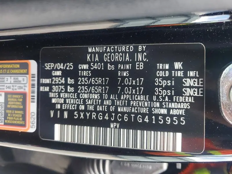 2026 KIA SORENTO LX  