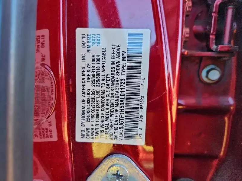 2010 HONDA ACCORD CROSSTOUR EXL  