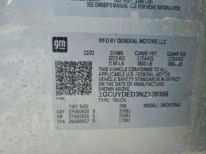 2022 CHEVROLET SILVERADO LTD K1500 LT  