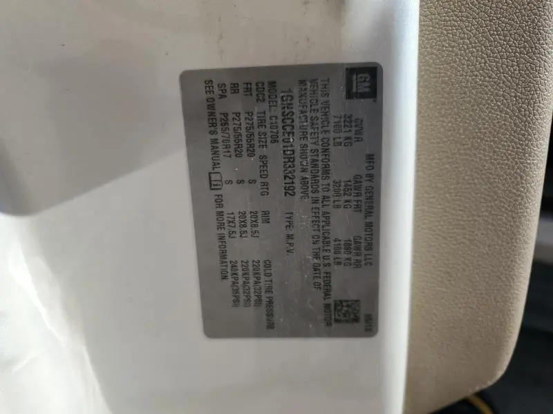 2013 CHEVROLET TAHOE C1500 LTZ  