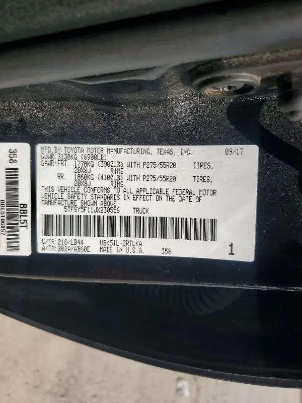 2018 TOYOTA TUNDRA DOUBLE CAB LIMITED  
