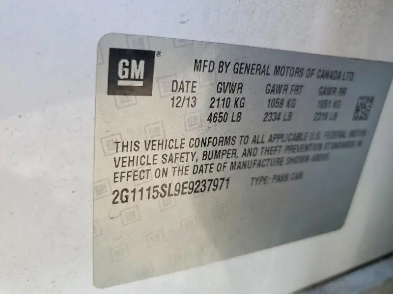 2014 CHEVROLET IMPALA LT  