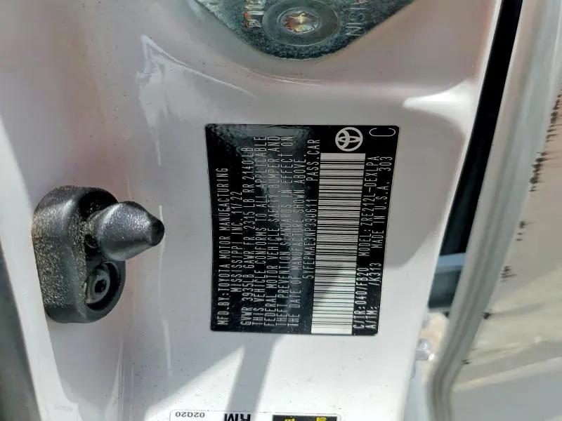 2022 TOYOTA COROLLA LE  