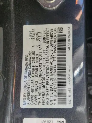 2024 HONDA CIVIC TOURING  