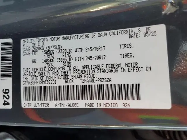 2025 TOYOTA TACOMA DOUBLE CAB  