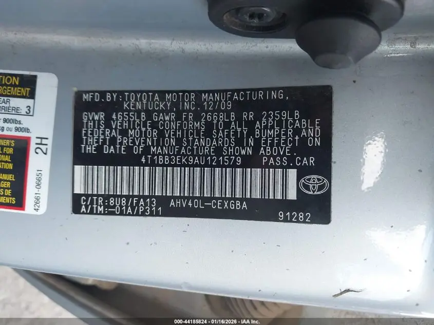 2010 TOYOTA CAMRY HYBRID  