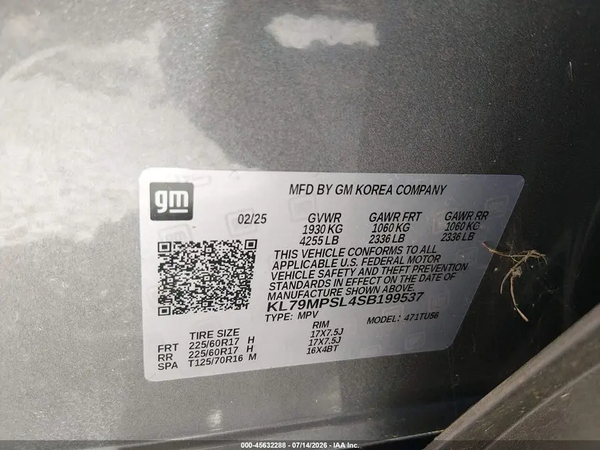 2025 CHEVROLET TRAILBLAZER FWD LT