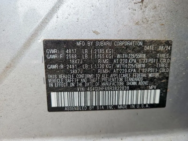 2024 SUBARU CROSSTREK SPORT  