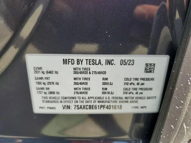 2023 TESLA MODEL X   