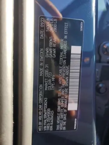 2023 VOLVO XC60 PLUS  