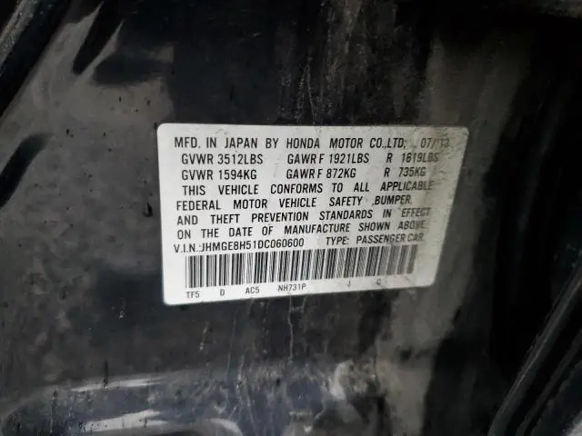 2013 HONDA FIT SPORT  