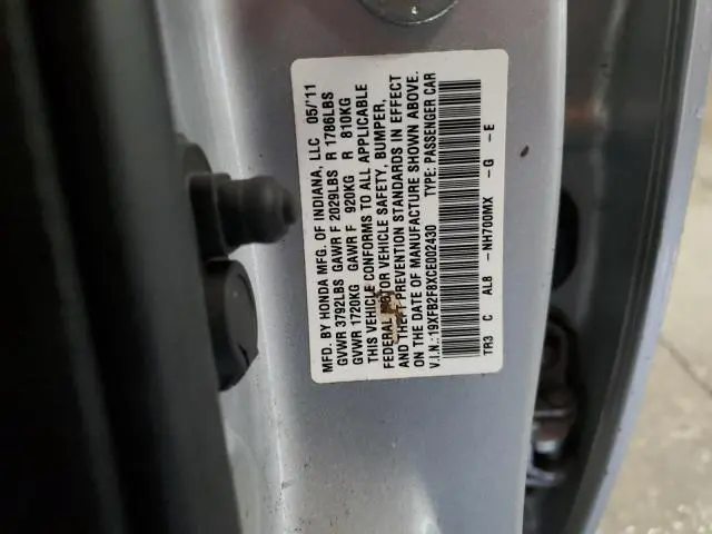 2012 HONDA CIVIC EX