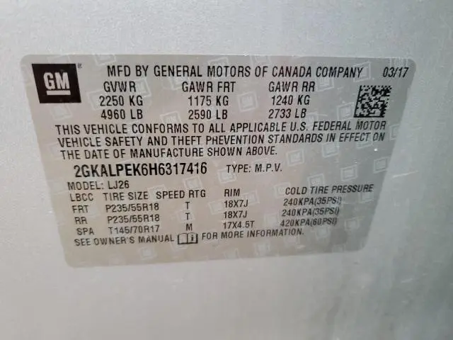 2017 GMC TERRAIN SLT  
