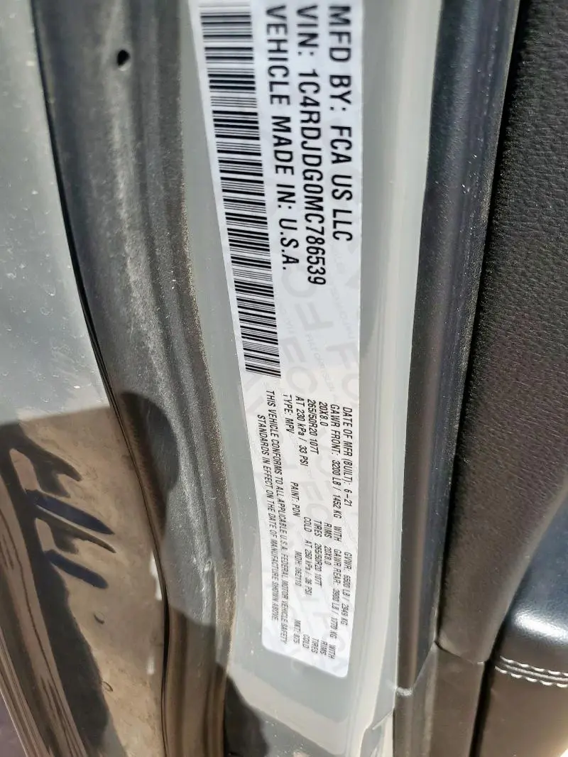 2021 DODGE DURANGO GT  