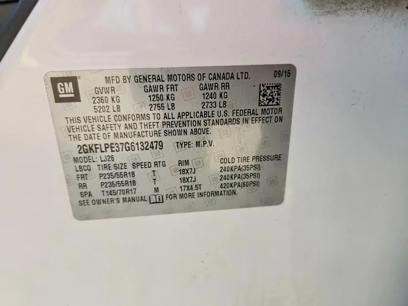 2016 GMC TERRAIN   